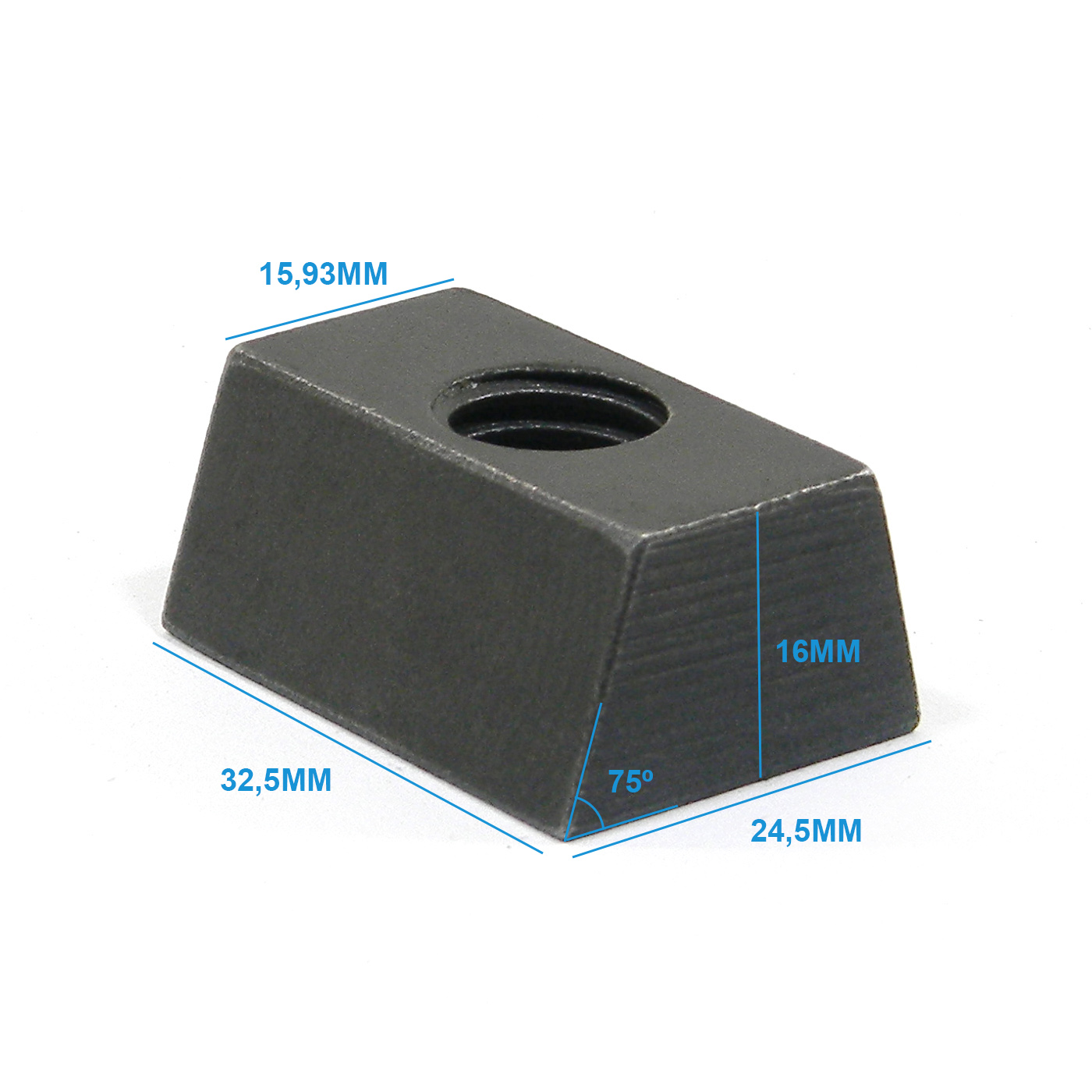 Porca Trapezoidal Furadeira Kone K38 Moller 16x25x33 1/2"